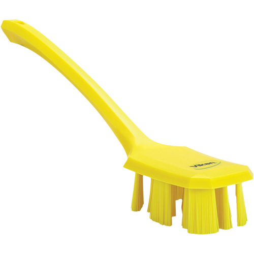 Brosse &agrave; manche long UST, Soies Ferme, Longueur de 15-1/2", Jaune Haskins Industrial Inc.