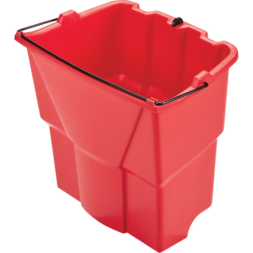 Wavebrake&reg; Optional Dirty Water Bucket, 4.5 US Gal. (18 qt.) Capacity, Red Haskins Industrial Inc.
