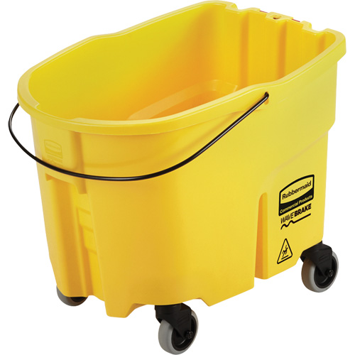 Wavebrake&reg; Mop Bucket, 8.75 US Gal. (35 qt.) Capacity, Yellow Haskins Industrial Inc.