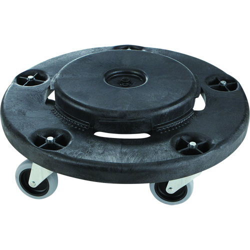 Socle roulant silencieux Brute, Poly&eacute;thyl&egrave;ne, Noir, Convient aux contenants 26-1/2" dia. Haskins Industrial Inc.