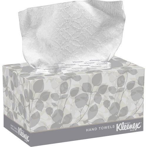 Essuie-mains Kleenex dans une boîte POP-UP*, 1 pli, 10-1/2" lo x 9" la, 120 /pqt Haskins Industrial Inc.