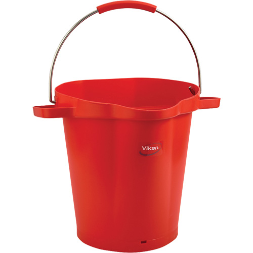 Food Hygiene Bucket, Red, 5 US gal. Haskins Industrial Inc.
