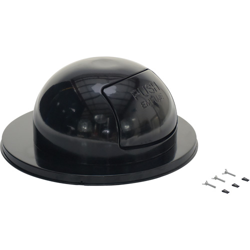 Drum Waste Disposal Top, Dome Lid, Metal, Fits Container Size: 23-1/2" Dia. Haskins Industrial Inc.