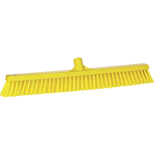 Balai-brosse &agrave; soies combin&eacute;es, Crins Cors&eacute;/Fin, 24", Polyester, Jaune Haskins Industrial Inc.