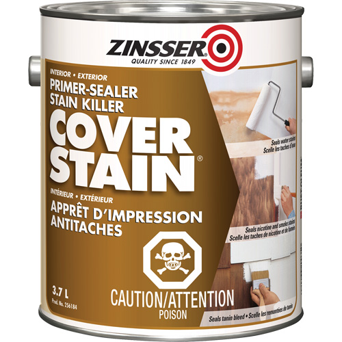 Scellant d'appr&ecirc;t &agrave; base d'huile Cover Stain, 3,7 L, Gallon, Blanc Haskins Industrial Inc.