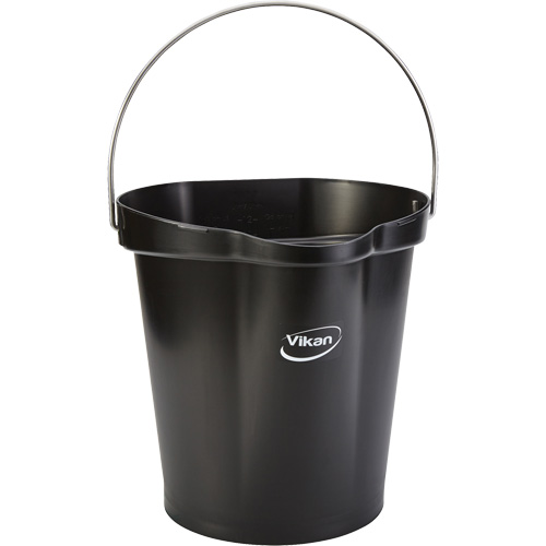 Seau pour l'hygi&egrave;ne des aliments, Noir, 3 gal. US Haskins Industrial Inc.
