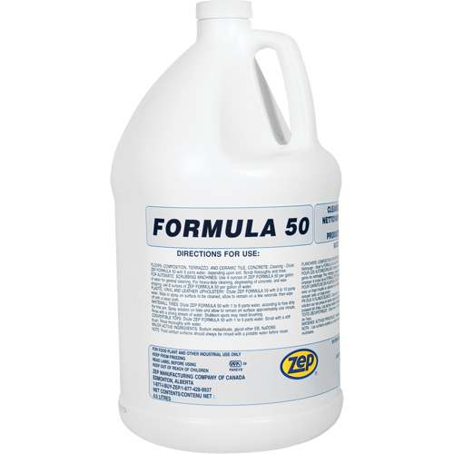 Formula 50 Heavy-Duty Alkaline Cleaner, 4 L, Jug Haskins Industrial Inc.