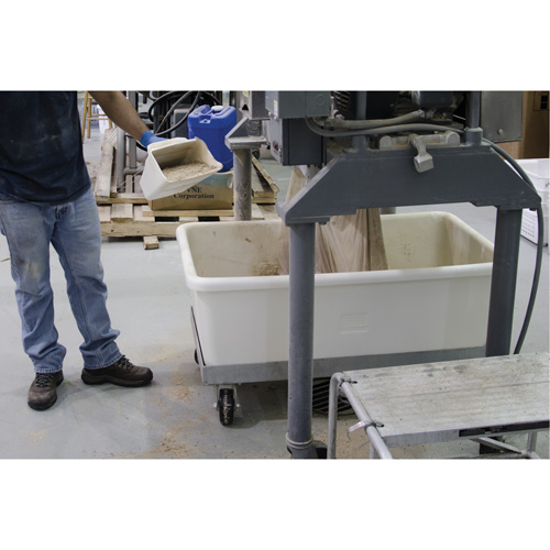 Mega Scoop, Plastic, Red, 128 oz. Haskins Industrial Inc.