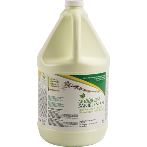 SaniBlend 66 Concentrated Disinfectant Cleaner, 4 L, Jug Haskins Industrial Inc.