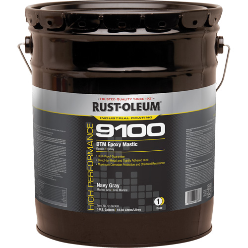 Base de mastic &eacute;poxy DTM du syst&egrave;me 9100, Gris marine, 5 gal., Seau Haskins Industrial Inc.