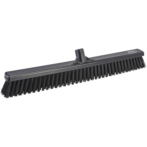 T&ecirc;te de balai-brosse &agrave; soies combin&eacute;es, Crins Cors&eacute;/Fin, 24", Polyester, Noir Haskins Industrial Inc.