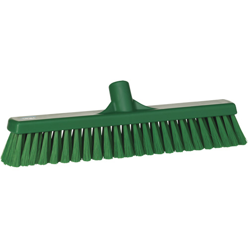 T&ecirc;te de balai-brosse pour petites particules, Crins Fin, 16-1/2", Polyester, Vert Haskins Industrial Inc.