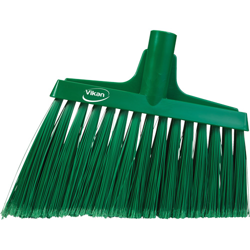 T&ecirc;te de balai oblique, Crins &agrave; bout ouvrant, 11-1/2", Polyester, Vert Haskins Industrial Inc.