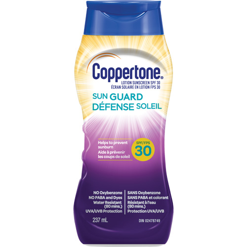 &eacute;cran solaire r&eacute;sistant &agrave; l'eau, FPS 30, Lotion Haskins Industrial Inc.