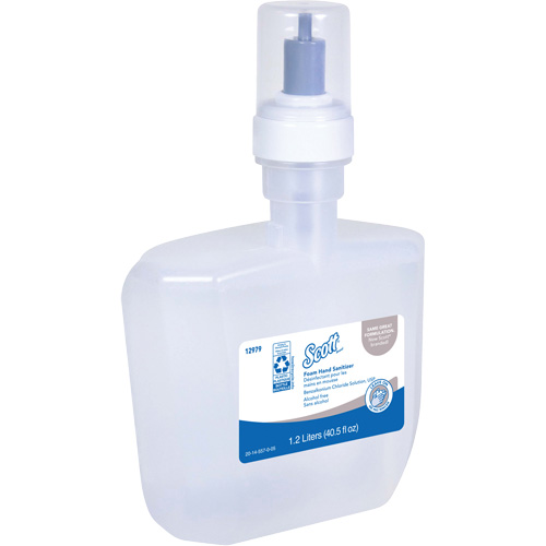 D&eacute;sinfectant en mousse sans alcool pour les mains Essential de Scott, 1200 ml, Cartouche de recharge, 0% alcool Haskins Industrial Inc.