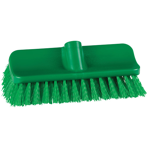 Brosse &agrave; angle double ColorCore pour surfaces hautes et basses, Soies Ferme, Longueur de 10", Vert Haskins Industrial Inc.