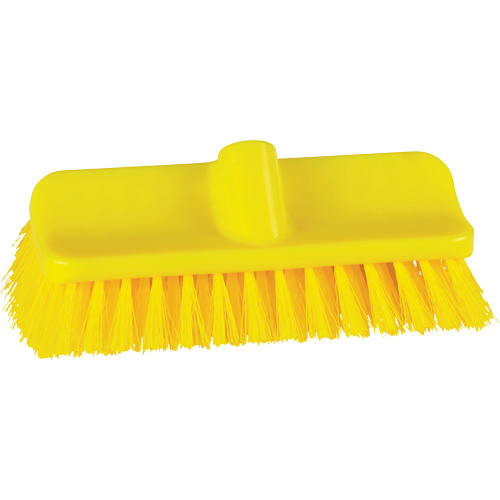 Brosse &agrave; angle double ColorCore pour surfaces hautes et basses, Soies Ferme, Longueur de 10", Jaune Haskins Industrial Inc.