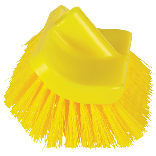 Brosse &agrave; angle double ColorCore pour surfaces hautes et basses, Soies Ferme, Longueur de 10", Jaune Haskins Industrial Inc.