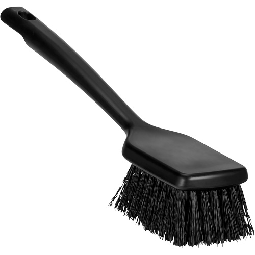 ColorCore Short Handle Brush, Stiff Bristles, 12" Long, Black Haskins Industrial Inc.