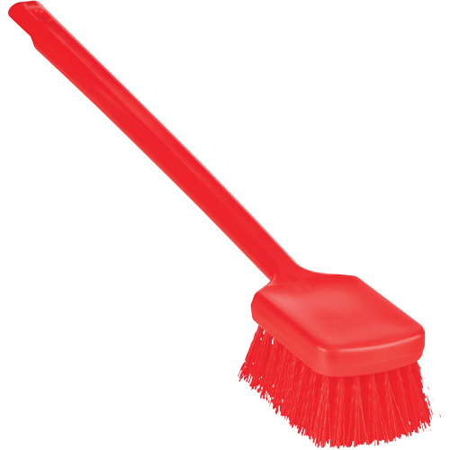 Brosse &agrave; manche long ColorCore, Soies Ferme, Longueur de 20", Rouge Haskins Industrial Inc.