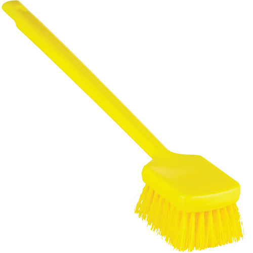 ColorCore Long Handle Brush, Stiff Bristles, 20" Long, Yellow Haskins Industrial Inc.