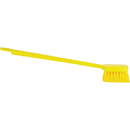 ColorCore Long Handle Brush, Stiff Bristles, 20" Long, Yellow Haskins Industrial Inc.