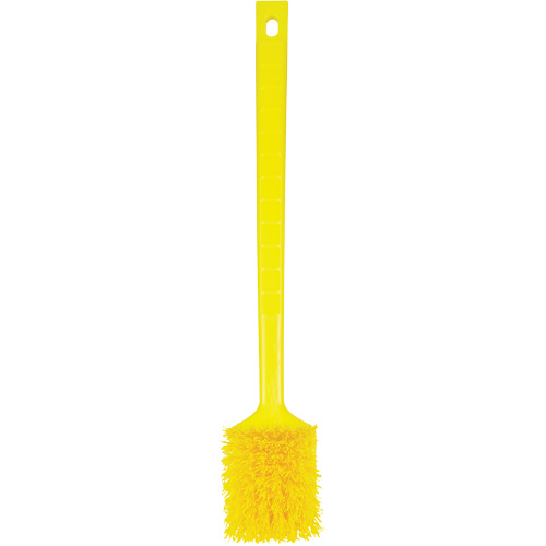 ColorCore Long Handle Brush, Stiff Bristles, 20" Long, Yellow Haskins Industrial Inc.