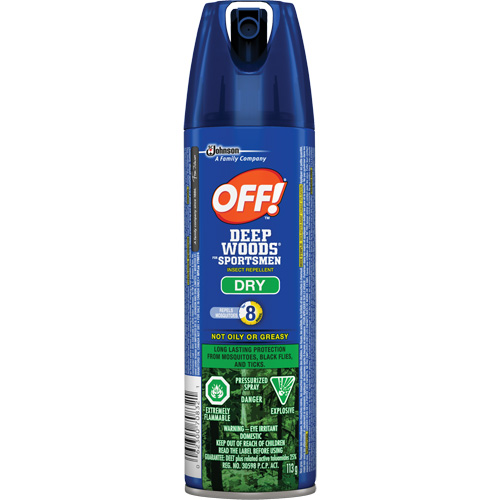 Insectifuge sec pour sportifs Off! R&eacute;gions sauvages, DEET &agrave; 30 %, A&eacute;rosol, 113 g Haskins Industrial Inc.