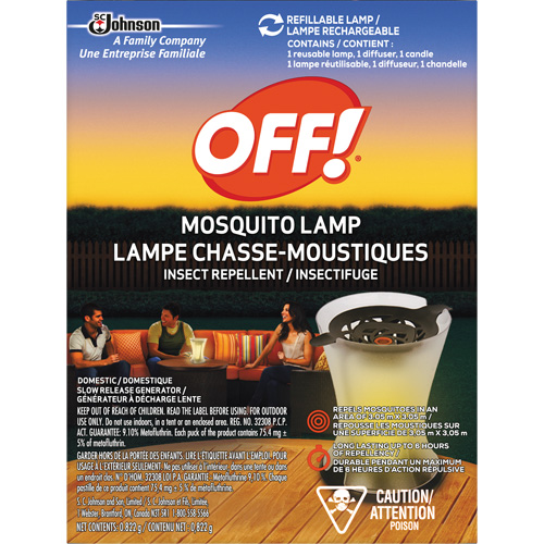 OFF! PowerPad&reg; Mosquito Repellent Lamp, DEET Free, Lamp, 0.822 g Haskins Industrial Inc.
