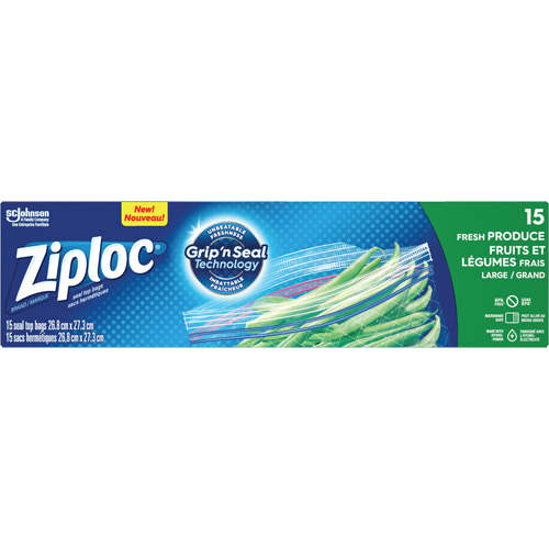 Sacs pour fruits et l&eacute;gumes Ziploc Haskins Industrial Inc.