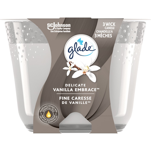 Chandelle &agrave; trois m&egrave;ches Glade, Fine caresse de vanille Haskins Industrial Inc.