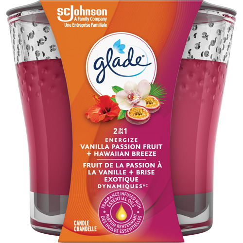 Chandelle 2-en-1 Glade, Brise exotique et fruit de la passion &agrave; la vanille Haskins Industrial Inc.