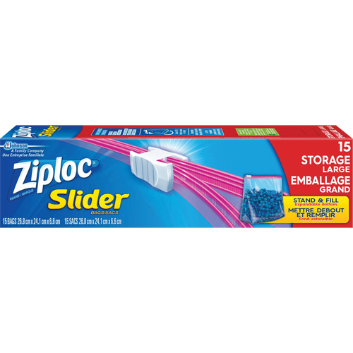 Ziploc&reg; Slider Freezer Bags Haskins Industrial Inc.