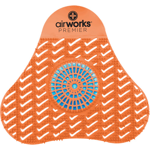 Tamis d'urinoir avec bloc d&eacute;sodorisant AirWorks Haskins Industrial Inc.
