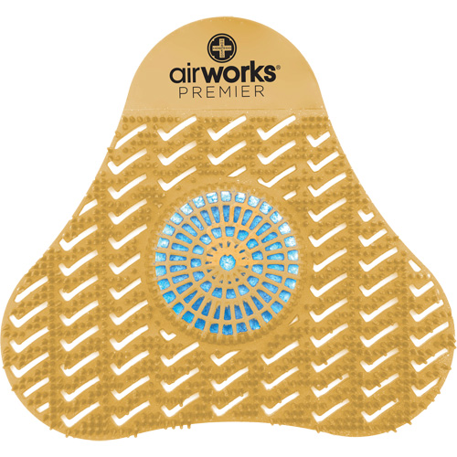 Tamis d'urinoir avec bloc d&eacute;sodorisant AirWorks Haskins Industrial Inc.