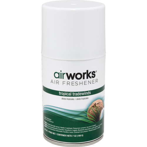 AirWorks&reg; Metered Air Fresheners, Tropical Tradewinds, Aerosol Can Haskins Industrial Inc.