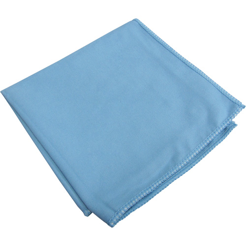 Chiffons sp&eacute;cialis&eacute;s pour vitres et miroirs, Microfibre, Bleu Haskins Industrial Inc.