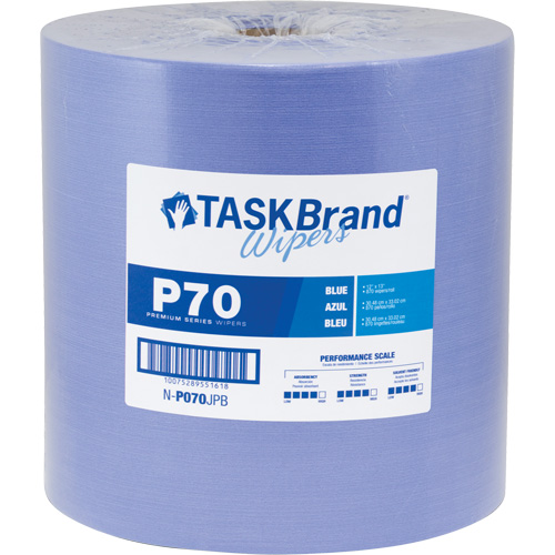 Chiffons de premi&egrave;re qualit&eacute; P70 TaskBrand, Robuste, 13" lo x 12" la Haskins Industrial Inc.