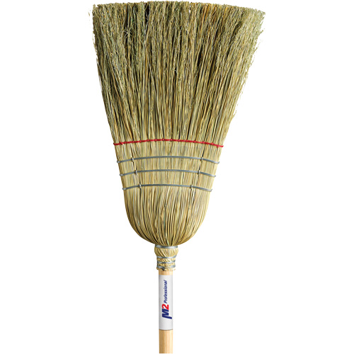 Heavy-Duty Corn Broom, 1-String, Wood Handle Haskins Industrial Inc.