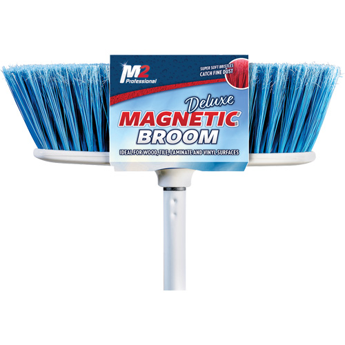 Flat Magnetic Indoor Broom with Handle, 48" Long Haskins Industrial Inc.