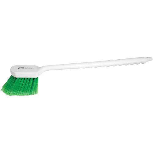 Brosse &agrave; recoins &agrave; manche long, 20" l, Soies PVC, Vert Haskins Industrial Inc.