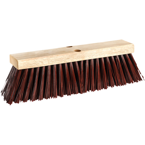 Street Push Broom, 14", X-Coarse, Polypropylene Bristles Haskins Industrial Inc.