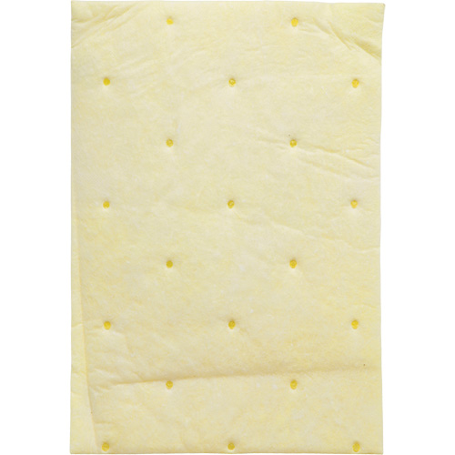 Tampon absorbant haute capacit&eacute; pour produits chimiques, Mati&egrave;res dangereuses, 14,5" x 9,25", 26,3 gal d'absorption Haskins Industrial Inc.