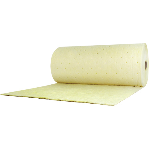 Tampon absorbant pour produits chimiques, Lourd, 150' lo x 38" la, Absorption 89,4 gal Haskins Industrial Inc.