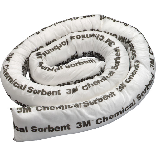 Mini-barri&egrave;re de pollution absorbante pour produits chimiques, Mati&egrave;res dangereuses, 8' lo x 3" la, Absorption 15,5 gal Haskins Industrial Inc.