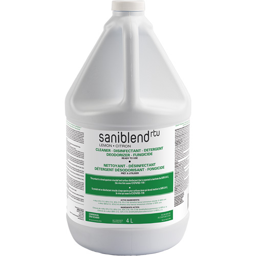 D&eacute;sinfectant et assainissant SaniBlend pr&ecirc;t &agrave; l'emploi, 4 L, Cruche Haskins Industrial Inc.