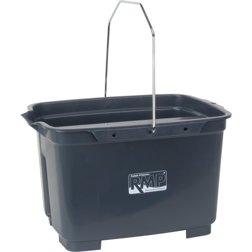 Dual Compartment Bucket, 4.75 US Gal. (19 qt.) Capacity, Grey Haskins Industrial Inc.