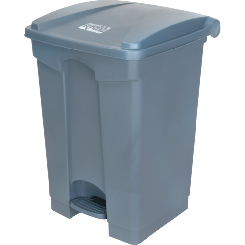 Poubelle &agrave; p&eacute;dale, Plastique, Capacit&eacute; 12 gal. US Haskins Industrial Inc.