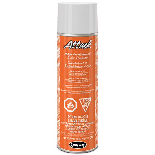 Air Freshener, Attack Orange, Aerosol Can Haskins Industrial Inc.