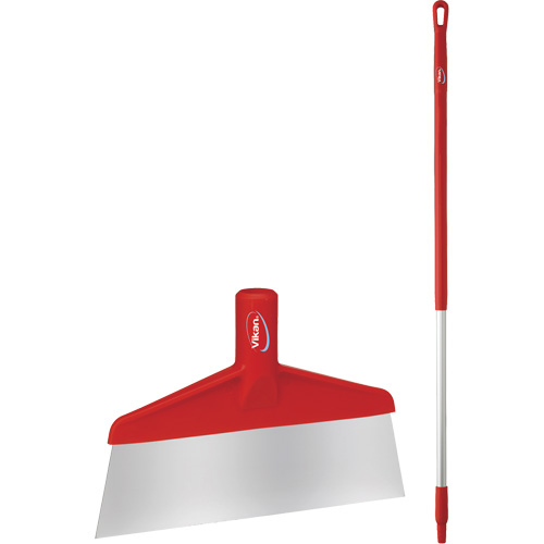 Floor Scraper with Handle, Red, 9-3/5" W x 55-9/10" L Haskins Industrial Inc.